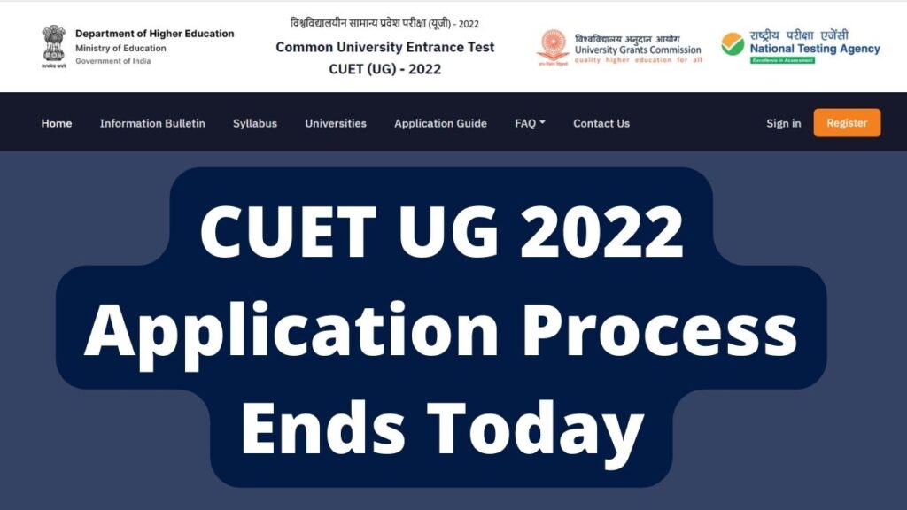 Today is the last day to register for CUET UG 2024 at cuet.samarth.ac.in.